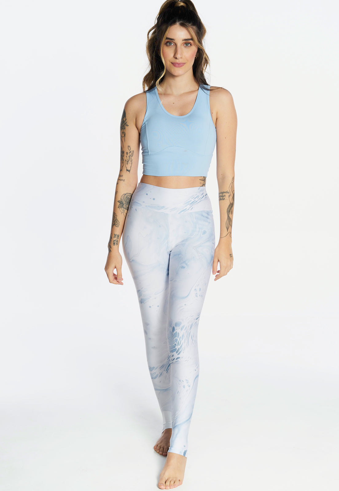 Legging Mármore Studio Light Blue